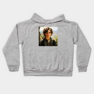 Painting of Timothee Chalamet Kids Hoodie